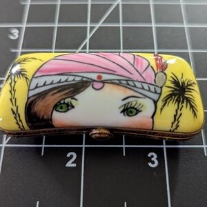 Handcrafted Yellow and Pink Jewelry Organizer